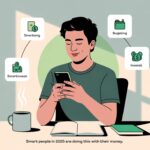 Smart money habits 2025 — person starting a SIP and making a weekly budget.
